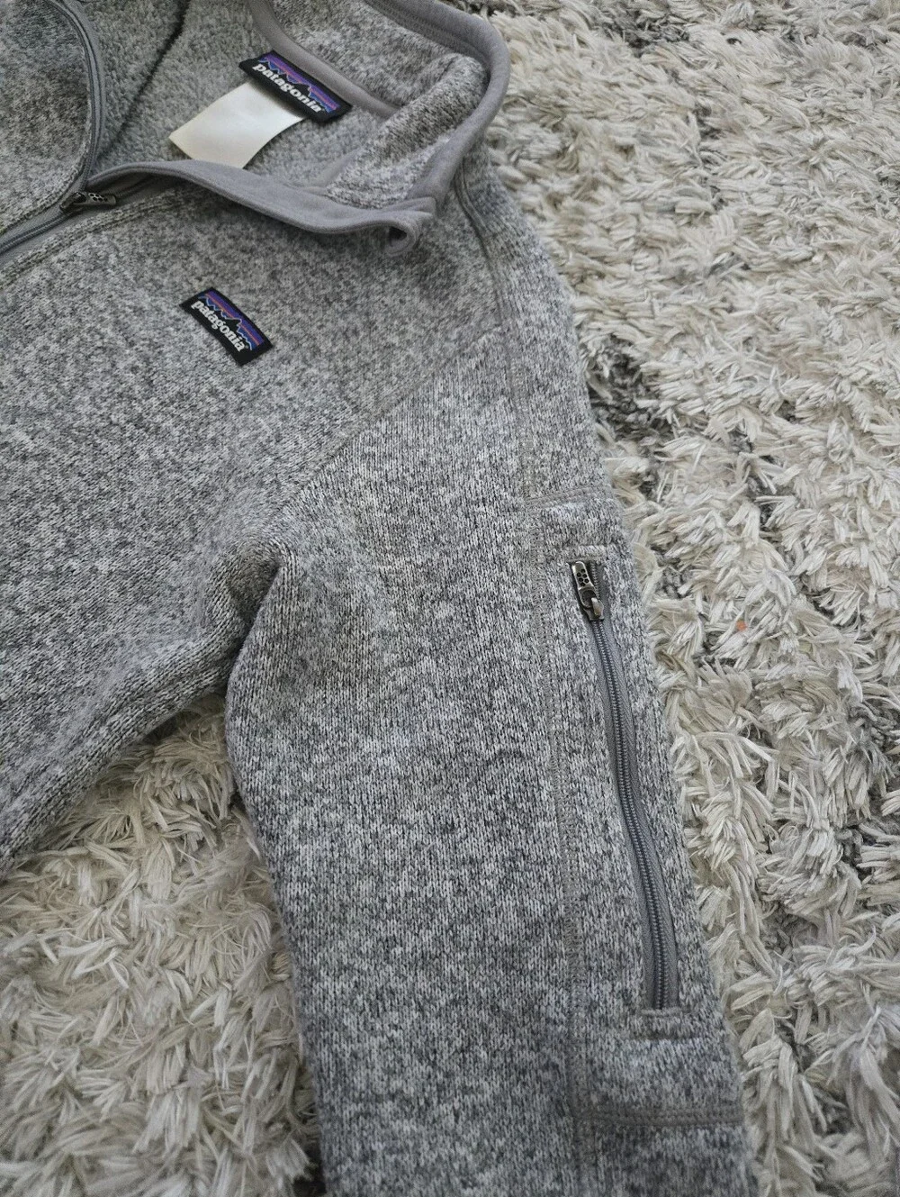 Patagonia Heather Gray Quarter-Zip Fleece Pullover - Picture 3 of 3